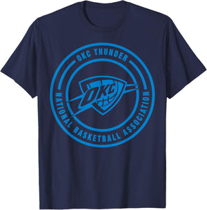NBA - Oklahoma City Thunder Circle-Logo T-Shirt - T-Shirt | Navy