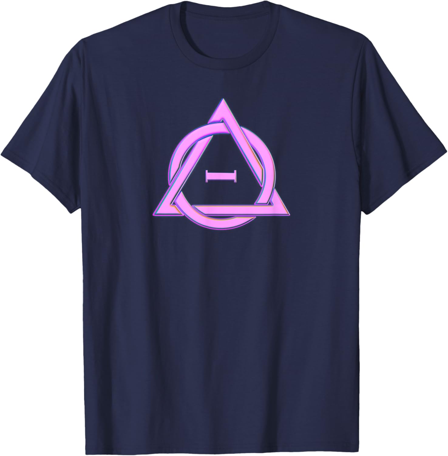 Pink Therian Symbol Otherhearted T-Shirt - T-Shirt | Navy