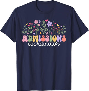 Admissions Coordinator Groovy Admissions Staff T-Shirt - T-Shirt | Navy