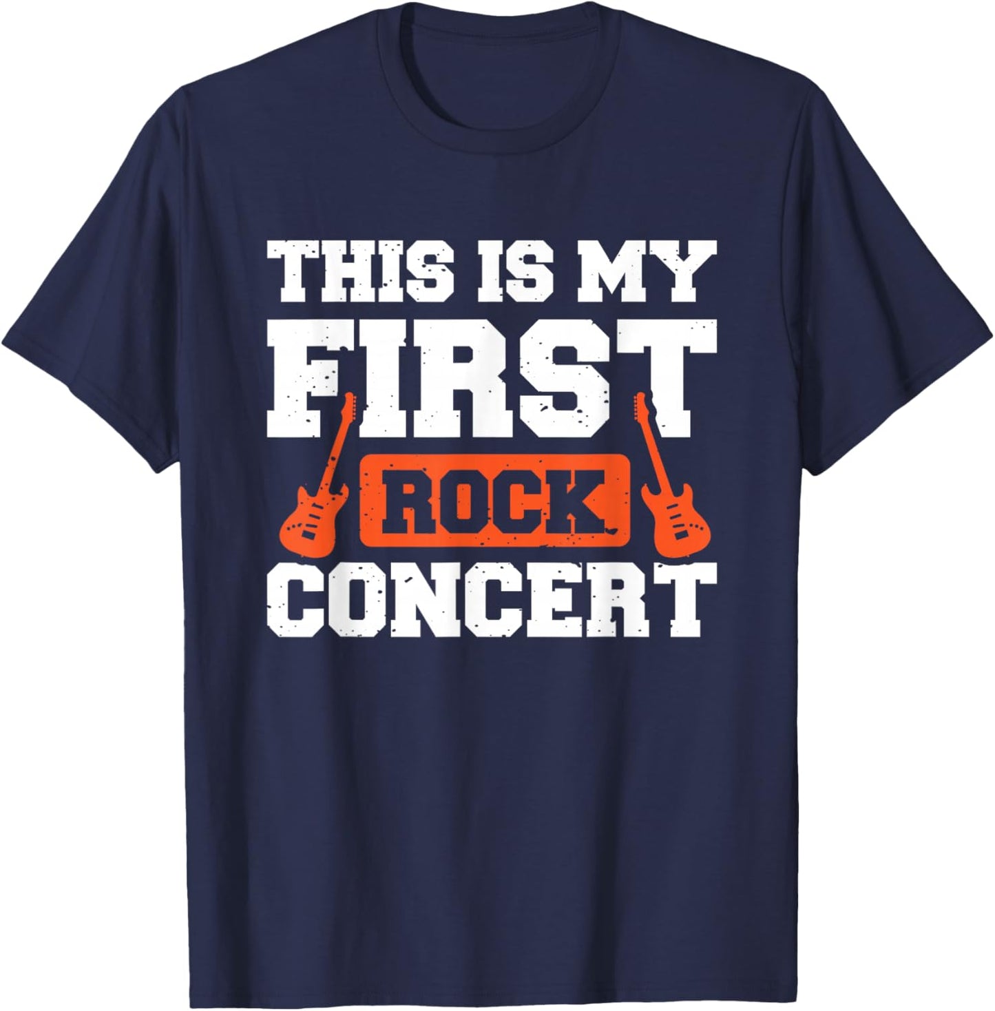 This Is My First Rock Concert T-Shirt - T-Shirt | Navy