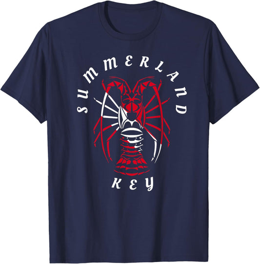 Summerland Key Florida Keys Spiny Lobster Lobstering Diving Men Women Kids T-Shirt - T-Shirt | Navy
