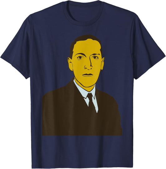 Retro HP Lovecraft Vintage Halloween Costume T-Shirt - T-Shirt | Navy