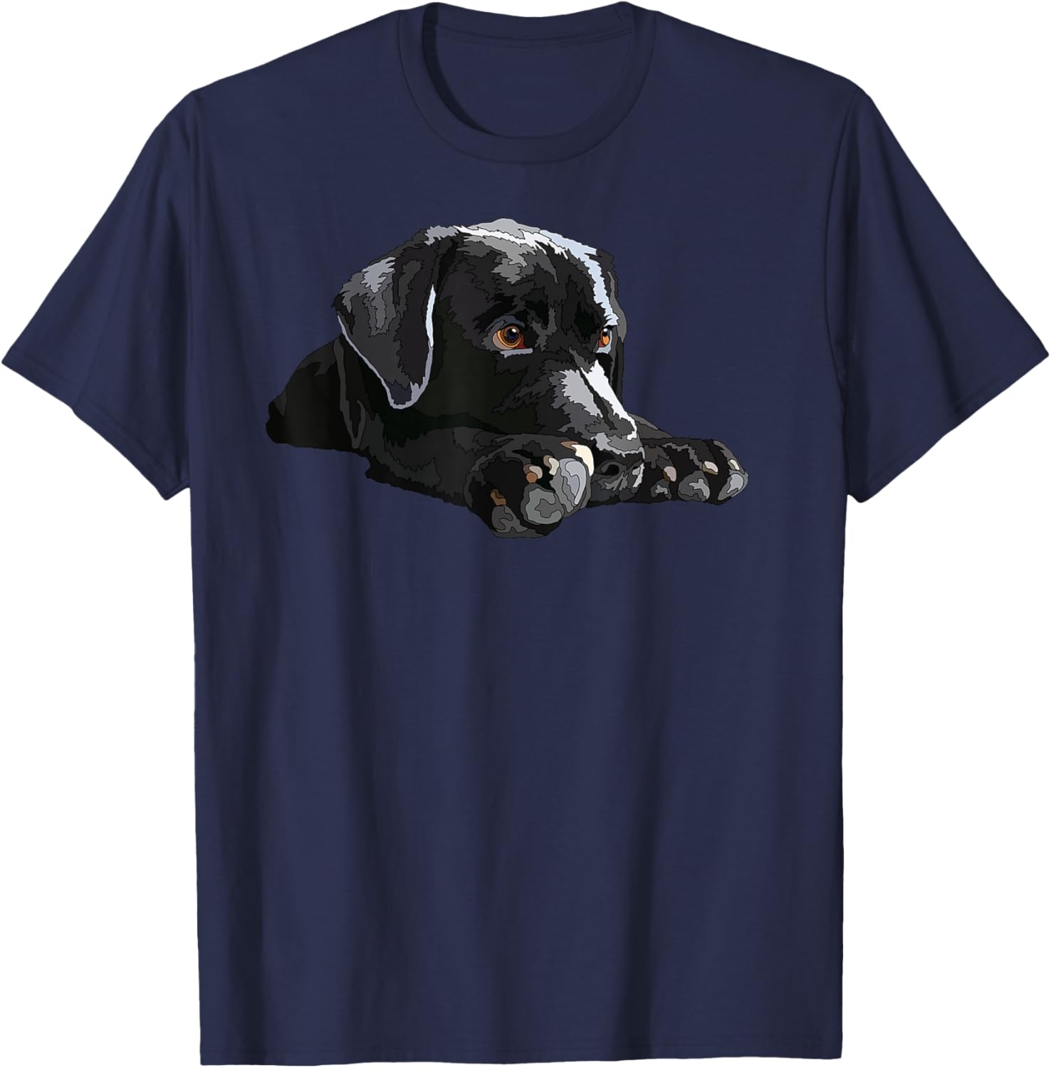 Black Labrador Retriever Black Lab Dog Mom Mother Dad Father T-Shirt - T-Shirt | Navy
