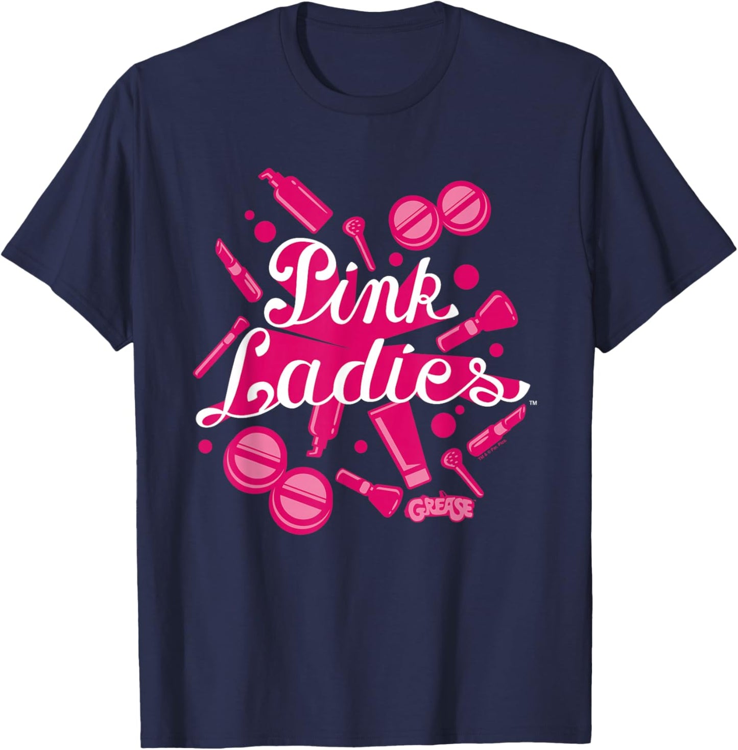 Grease Pink Ladies Accessories T-Shirt - T-Shirt | Navy