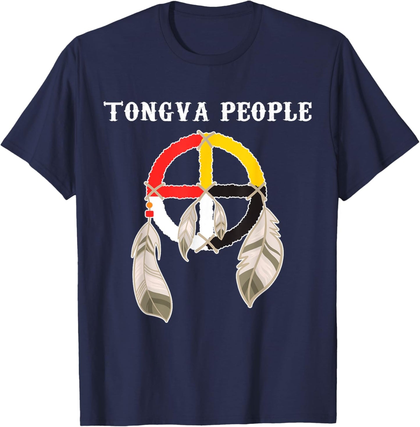 Gabrielino-Tongva Tribe Native American Medicine wheel T-Shirt - T-Shirt | Navy