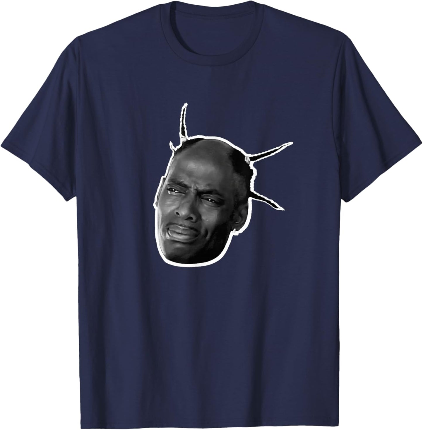 Two Hundred Thousand Dirty COOLIO HEAD - -Adults, Black, Small, Short Sleeve T-Shirt - T-Shirt | Navy