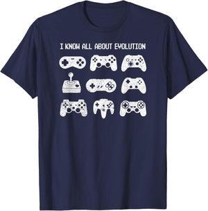 Control all the Things Video Game Controller Gaming Retro T-Shirt - T-Shirt | Navy