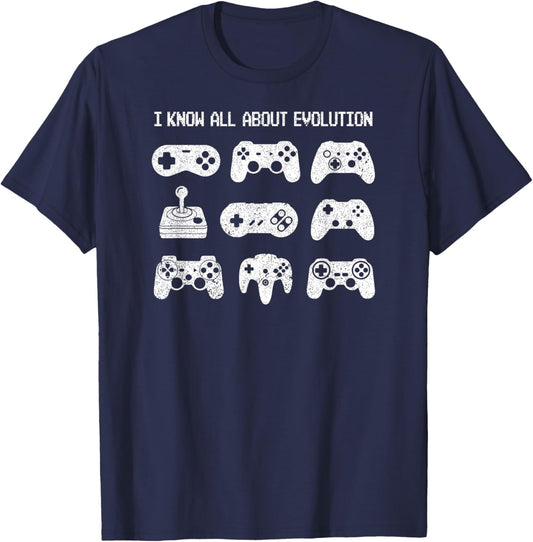 Control all the Things Video Game Controller Gaming Retro T-Shirt - T-Shirt | Navy