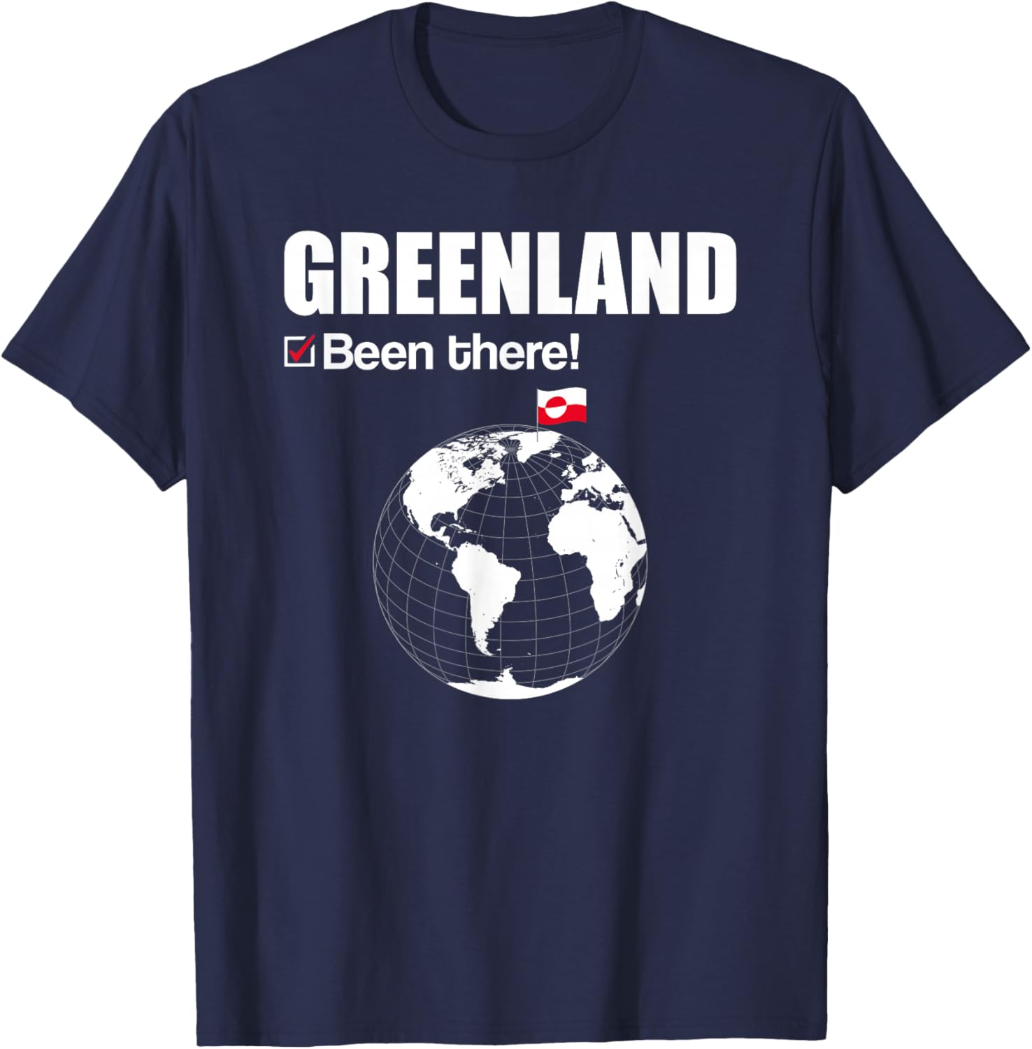 Greenland Been There Icebear Compass Greenland T-Shirt - T-Shirt | Navy