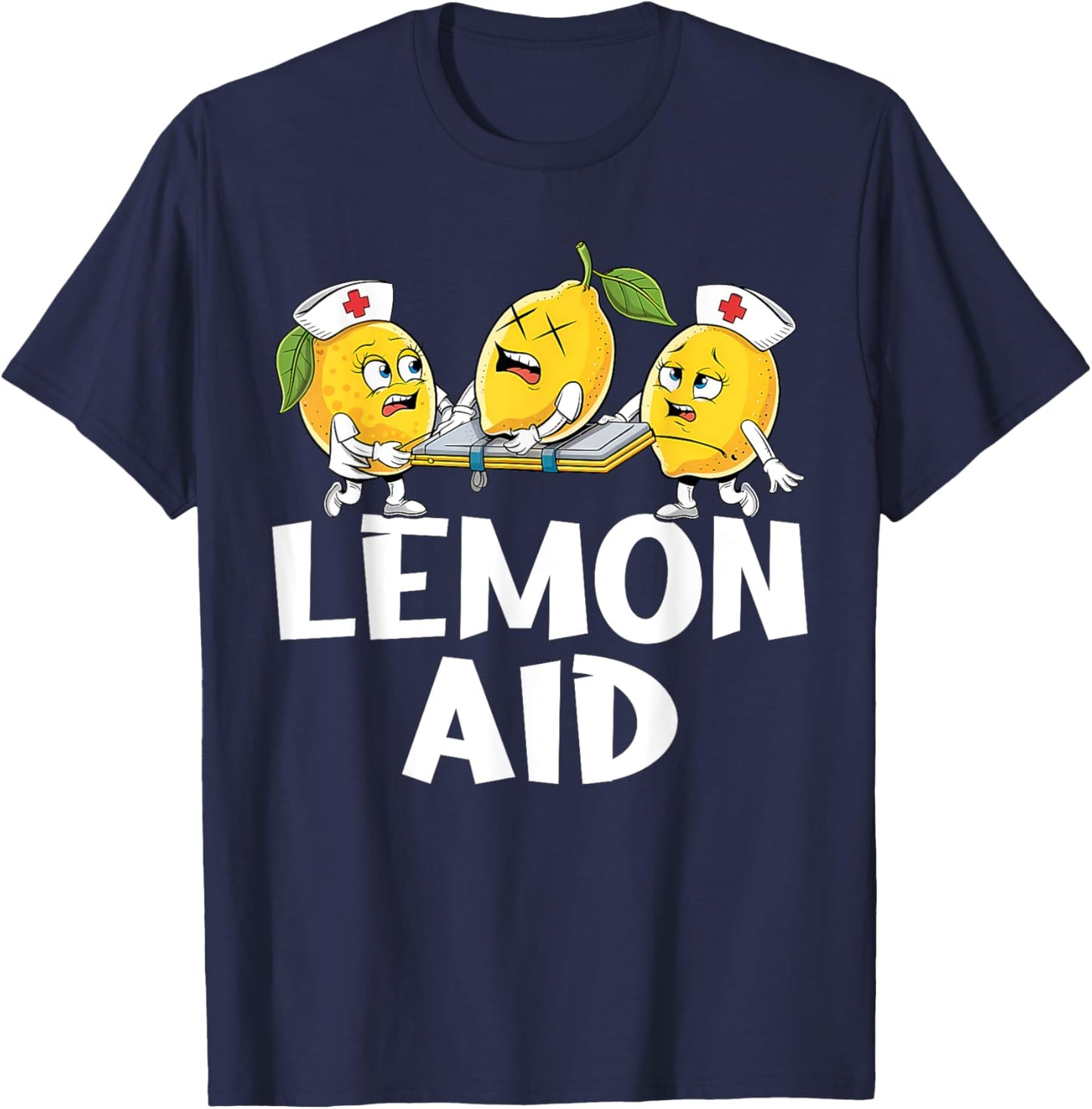 Lemon Aid Funny Lemonade Funny Lemons T-Shirt - T-Shirt | Navy
