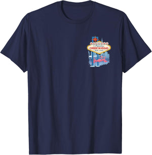 Welcome to Cheektavegas Snow Edition T-Shirt - T-Shirt | Navy