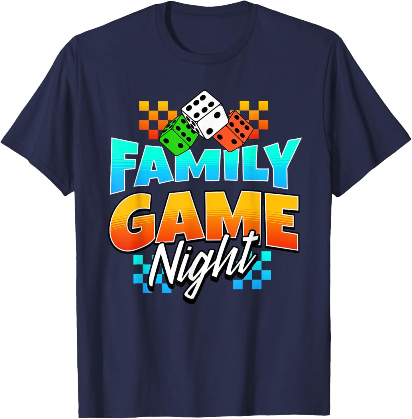 Matching Family Game Night T-Shirt - T-Shirt | Navy