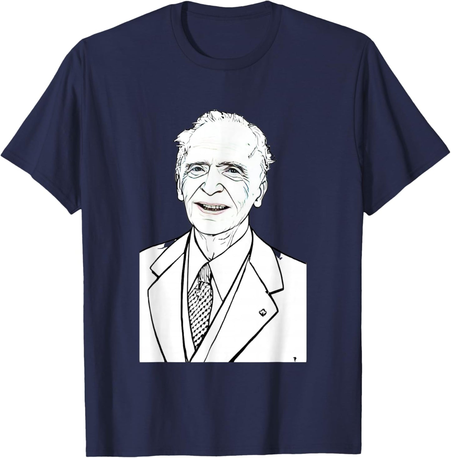 Joseph Murphy Portrait Subconscious Mind Retro Art T-Shirt - T-Shirt | Navy