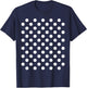 Pois, Bleu Marine et Blanc pour Femmes et Filles à Pois T-Shirt - T-Shirt | Navy