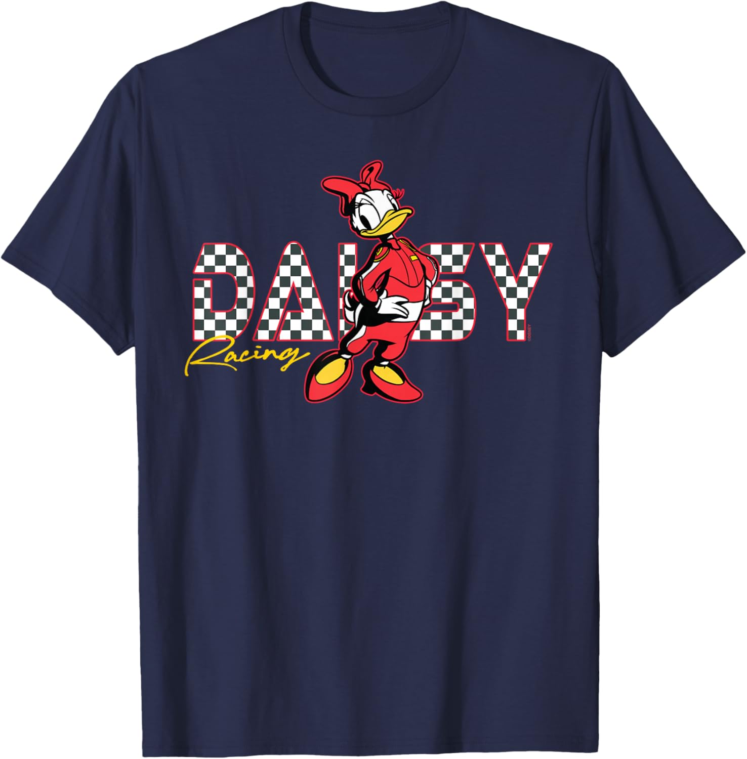 Disney Daisy Duck Racing Mickey & Friends Race Car Drivers T-Shirt - T-Shirt | Navy