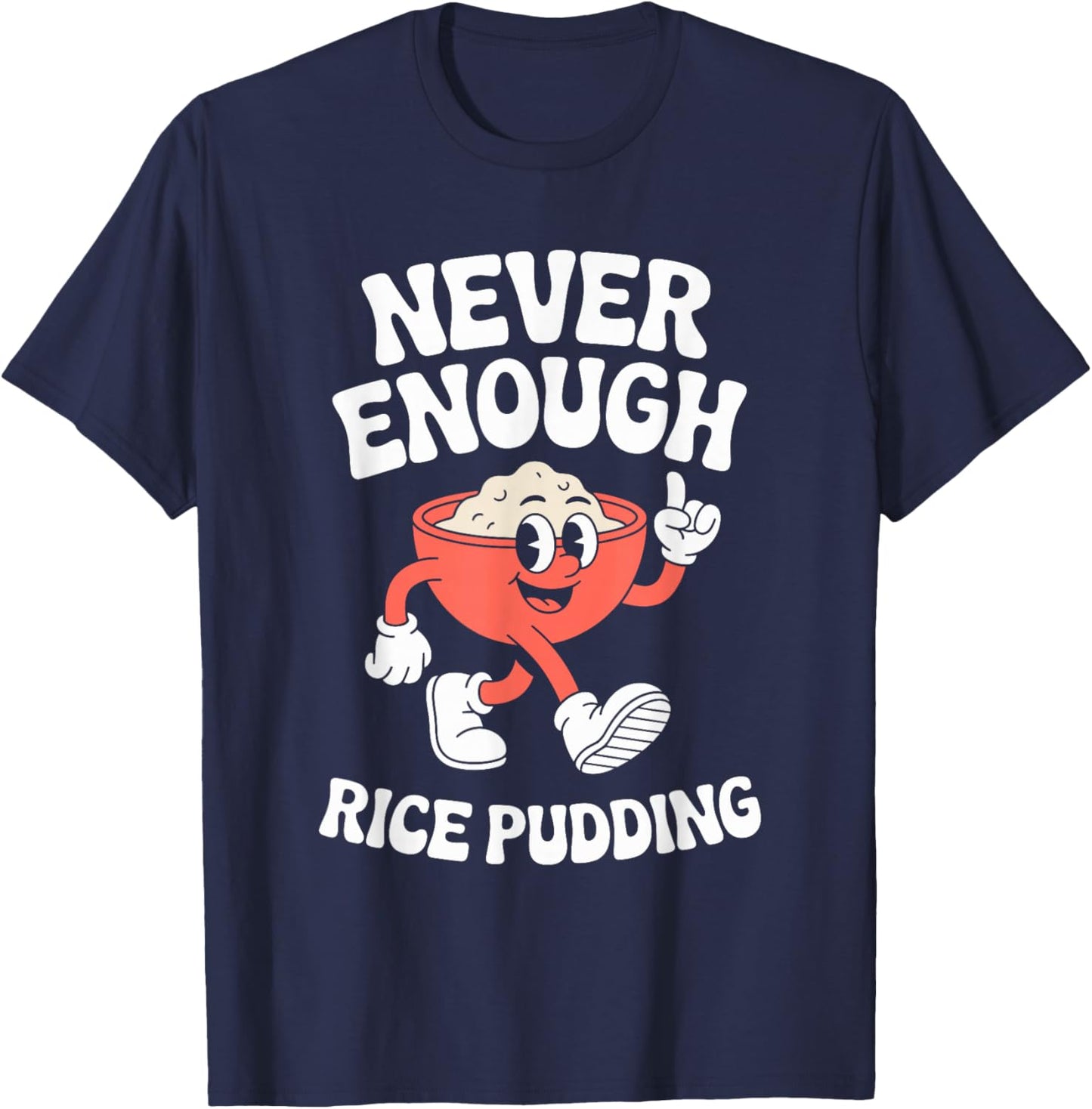 Funny Rice Pudding Retro T-Shirt - T-Shirt | Navy
