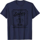 Sober Anniversary - 1 Year Sober - Sobriety Anniversary T-Shirt - T-Shirt | Navy