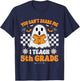 You Can't Scare Me I Teach 5th Grade Retro Teacher Halloween T-Shirt - T-Shirt | Navy