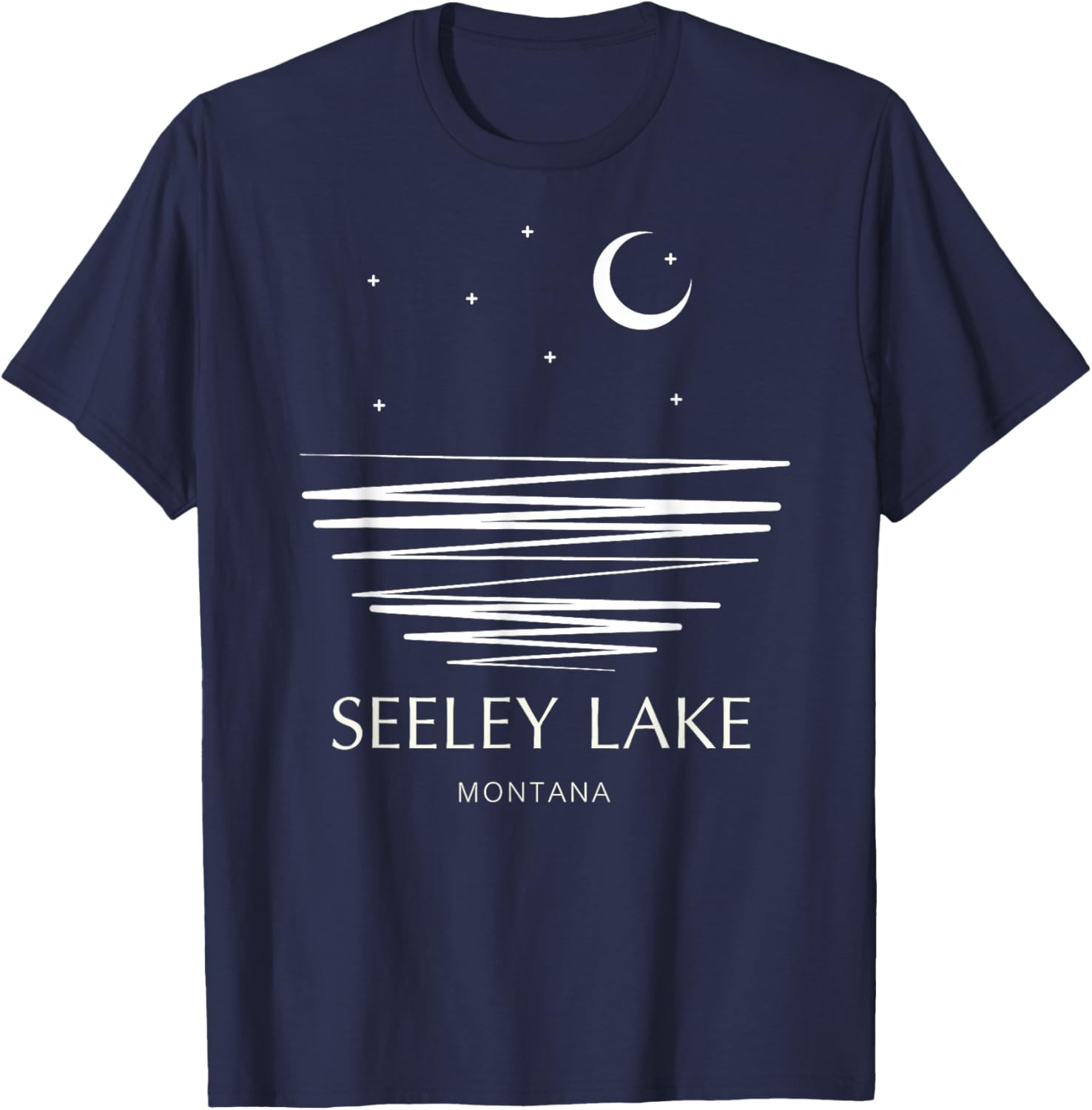Seeley Lake Montana T-Shirt - T-Shirt | Navy