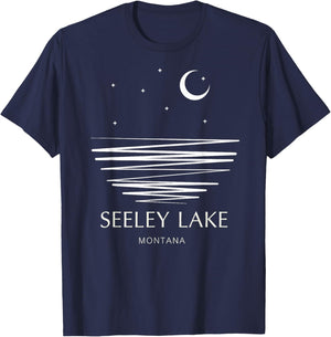 Seeley Lake Montana T-Shirt - T-Shirt | Navy