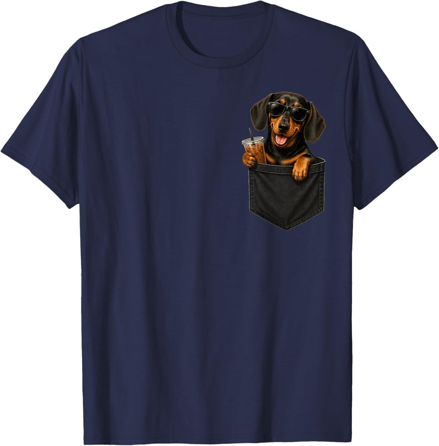 Cool Dachshund Coffee Bag , Women, Children T-Shirt - T-Shirt | Navy