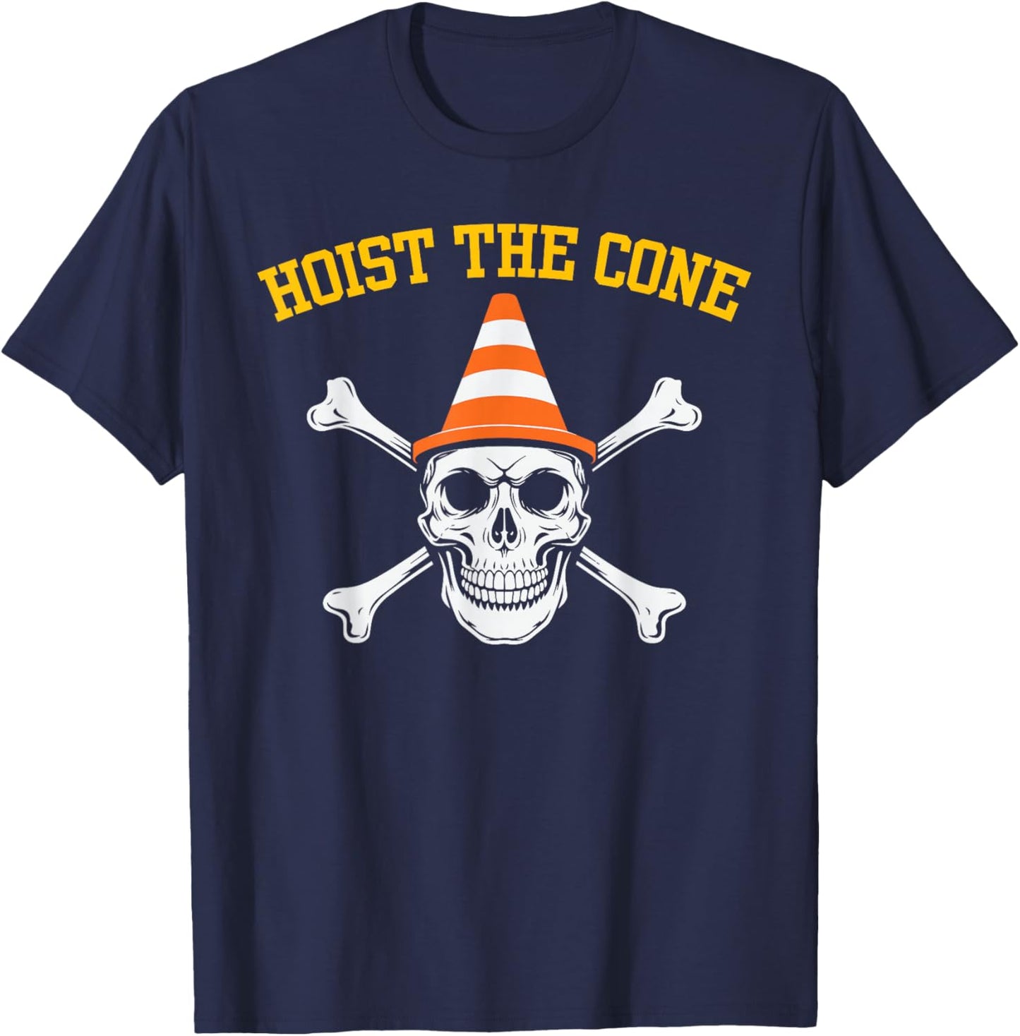 Hoist The Cone Pirates T-Shirt - T-Shirt | Navy