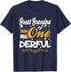 Great Grandpa of Mr Onederful 1st Birthday One-Derful T-Shirt - T-Shirt | Navy