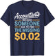 Funny Accountant Accounting T-Shirt - T-Shirt | Navy