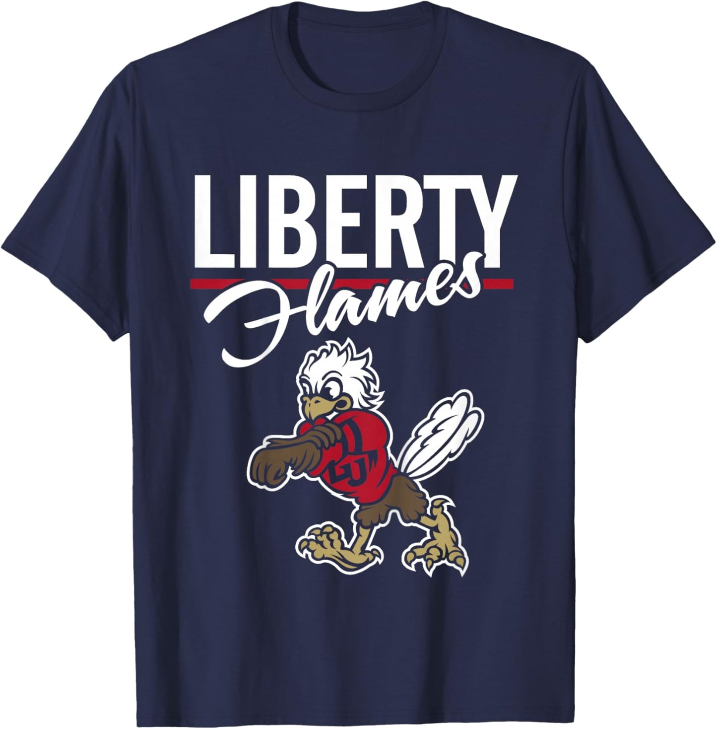 Kids Liberty Flames Kid's Mascot Navy Officially Licensed T-Shirt - T-Shirt | Navy