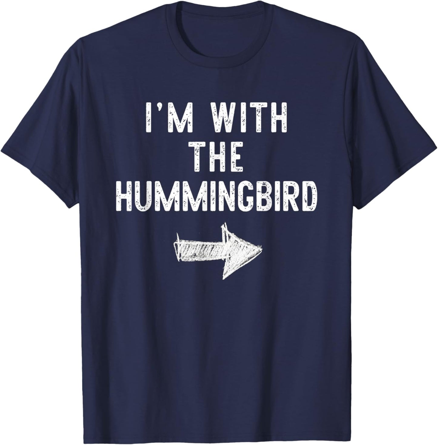 I'm With Hummingbird Costume Couple Halloween Humming-Bird T-Shirt - T-Shirt | Navy