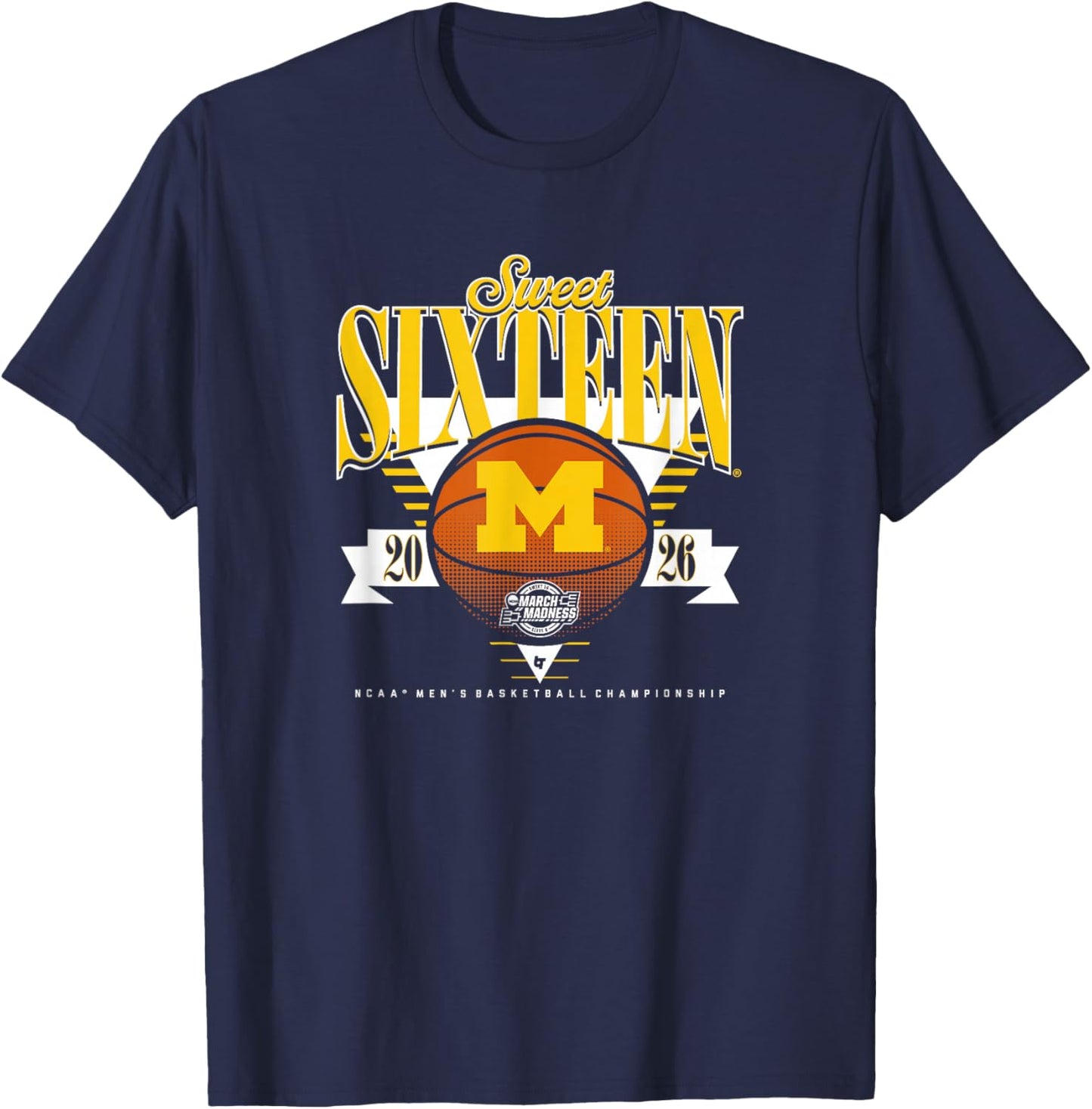 Michigan Wolverines MBB - 2026 Sweet Sixteen T-Shirt - T-Shirt | Navy