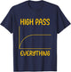 High Pass Everything Professional Sound Filter Setup T-Shirt - T-Shirt | Navy