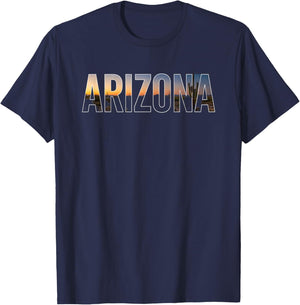 Arizona Saguaro Desert Sunset Kids Travel Souvenir Cactus T-Shirt - T-Shirt | Navy
