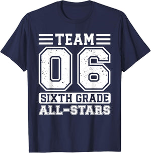 6th Grade Team Sixth Grade Back To School T-Shirt - T-Shirt | Navy