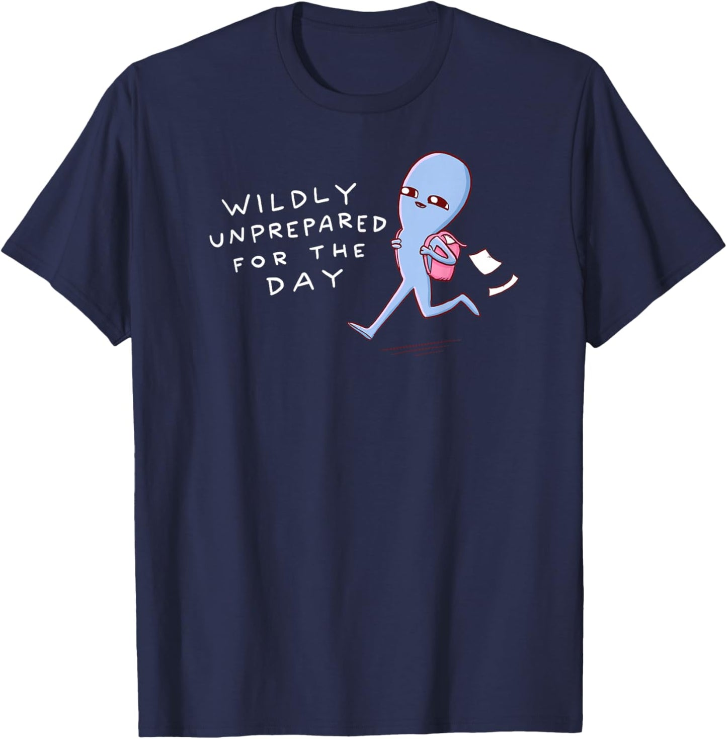 Threadless Nathan W. Pyle Wildly Unprepared Graphic T-Shirt - T-Shirt | Navy