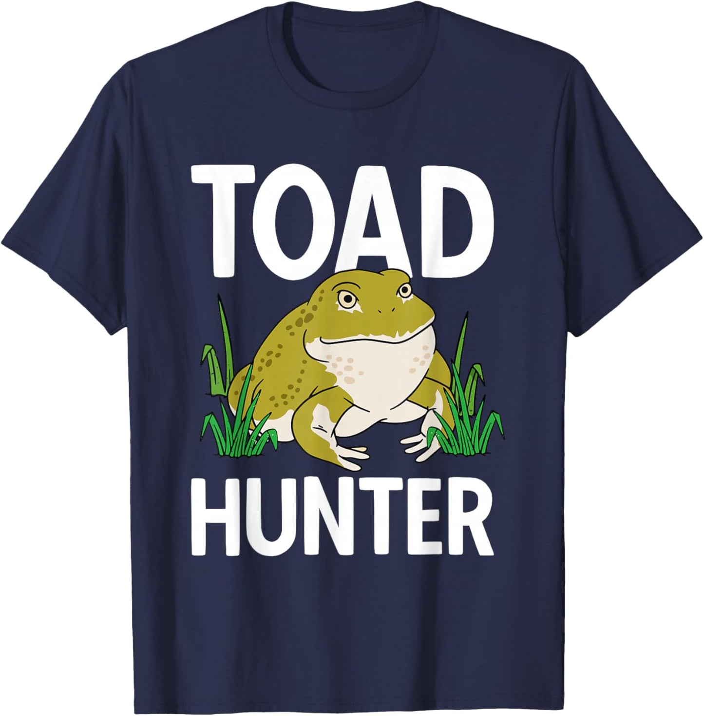Children's Frog Catcher Toad Frog Hunter Frog T-Shirt - T-Shirt | Navy