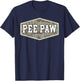 Peepaw Est. 2027 First Grandpa Fathers Day New Peepaw Camo T-Shirt - T-Shirt | Navy