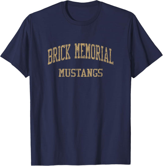 Brick Memorial High School HS Brick NJ Vintage Sports T-Shirt - T-Shirt | Navy