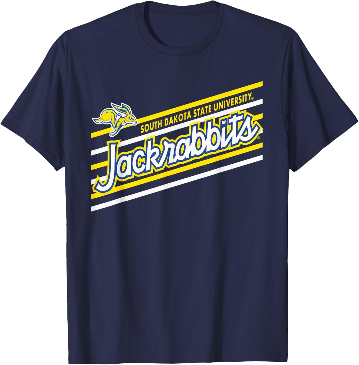 South Dakota State Jackrabbits Retro Performer Blue T-Shirt - T-Shirt | Navy