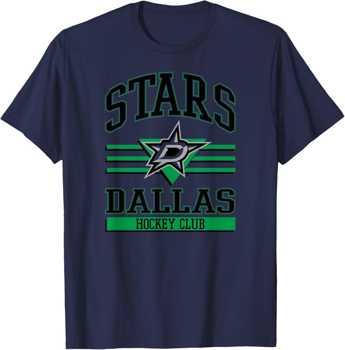Dallas Stars Hockey Club White Officially Licensed T-Shirt - T-Shirt | Navy