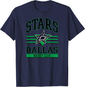 Dallas Stars Hockey Club White Officially Licensed T-Shirt - T-Shirt | Navy