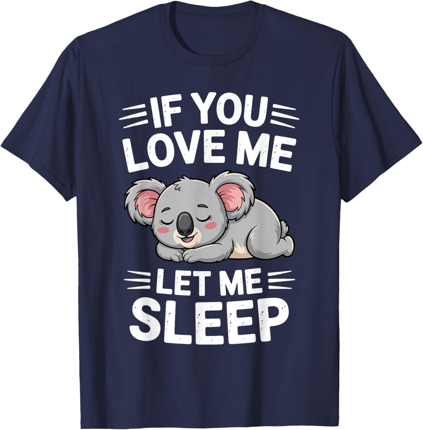 Funny Koala Design Women Boys Girls Koala Bear Lover T-Shirt - T-Shirt | Navy