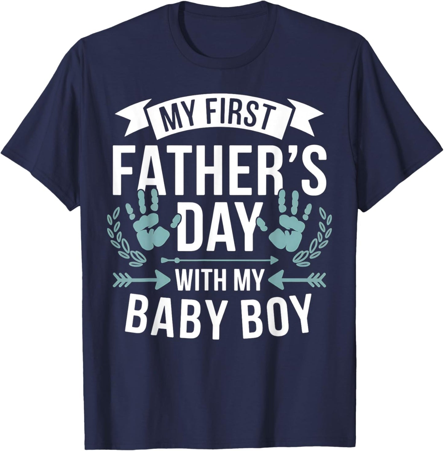 Dad My First Father's Day Baby Boy T-Shirt - T-Shirt | Navy