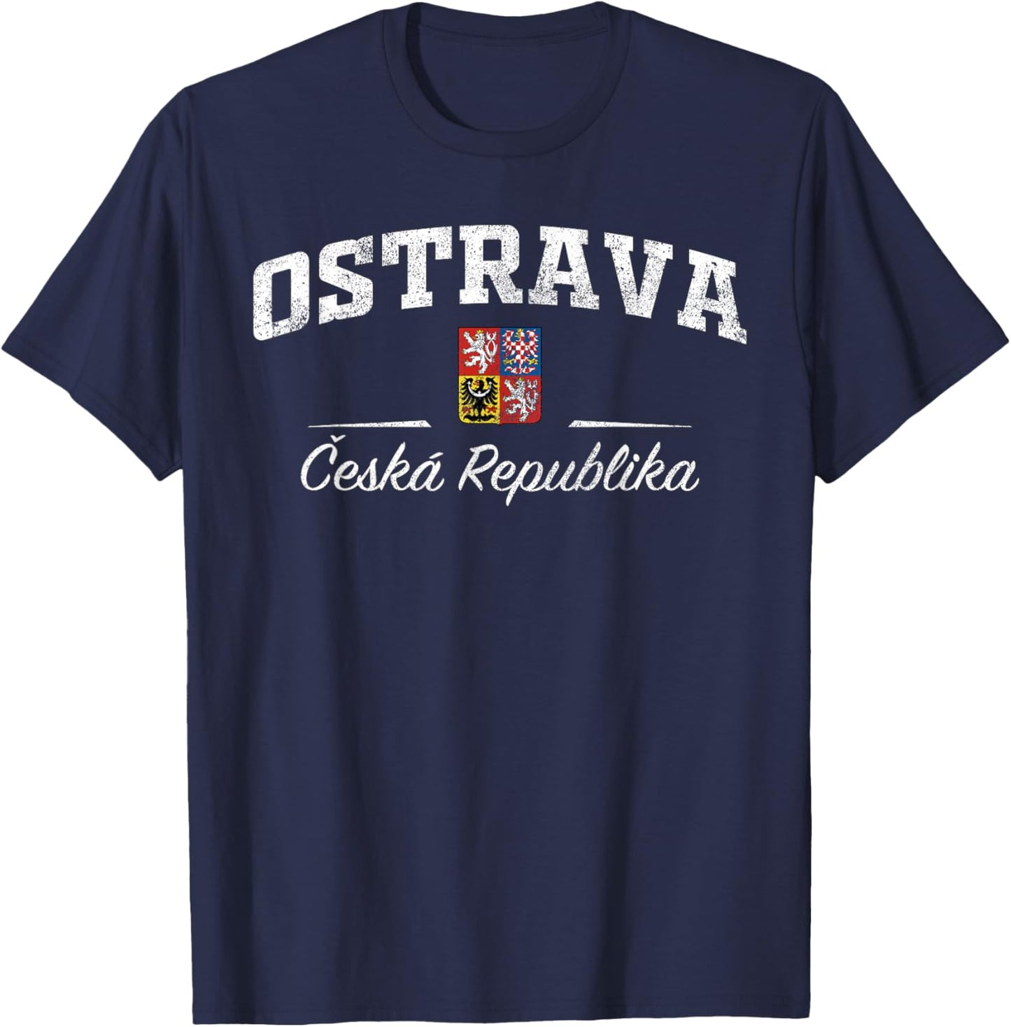 Ostrava Czech Republic T-Shirt - T-Shirt | Navy