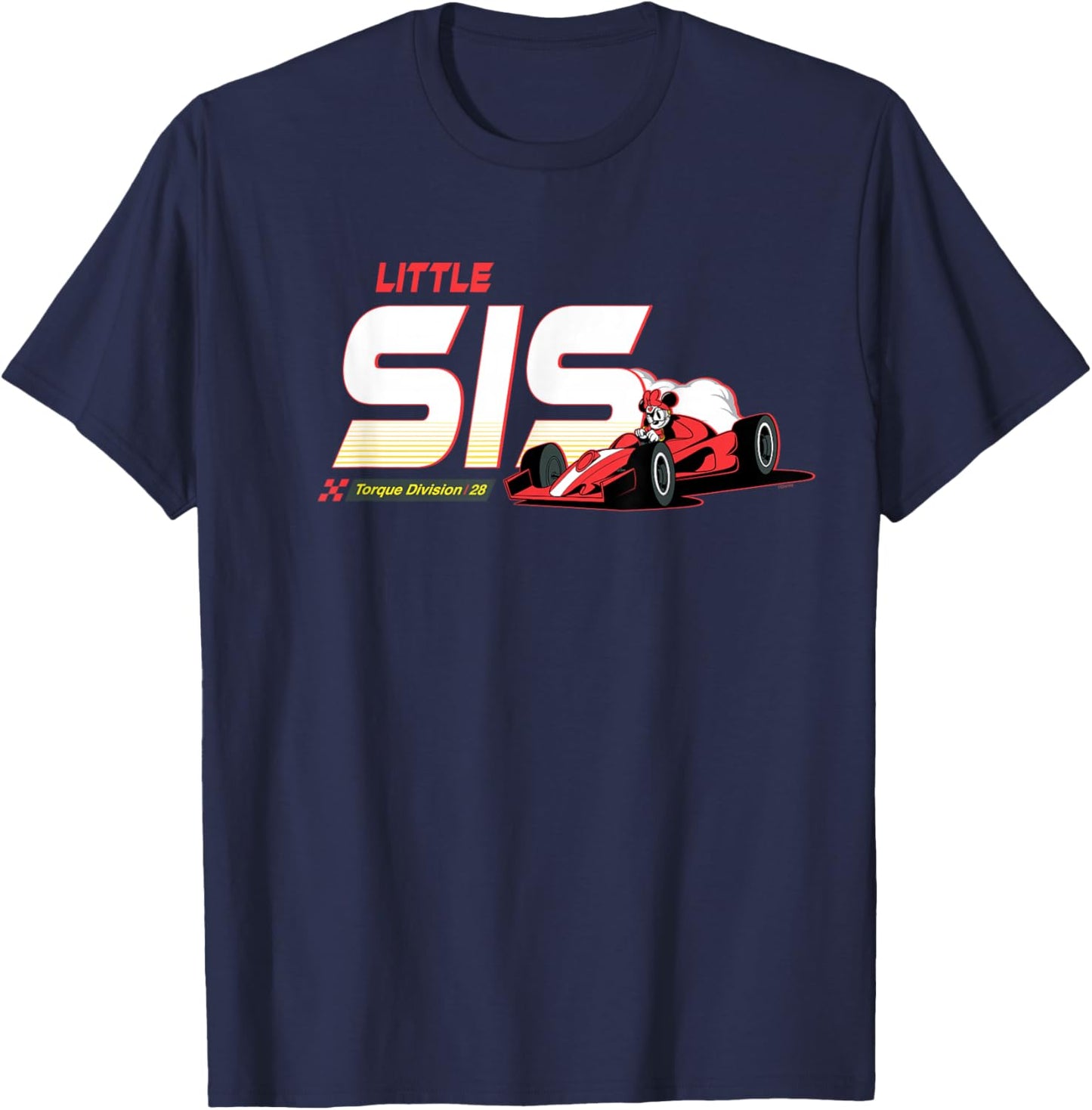 Disney Racing Little Sis Family Trip Race Car Vacation Match T-Shirt - T-Shirt | Navy