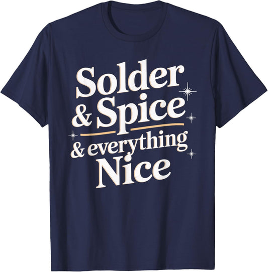 Unique Goldsmith Solder and Spice Design for Artisans T-Shirt - T-Shirt | Navy