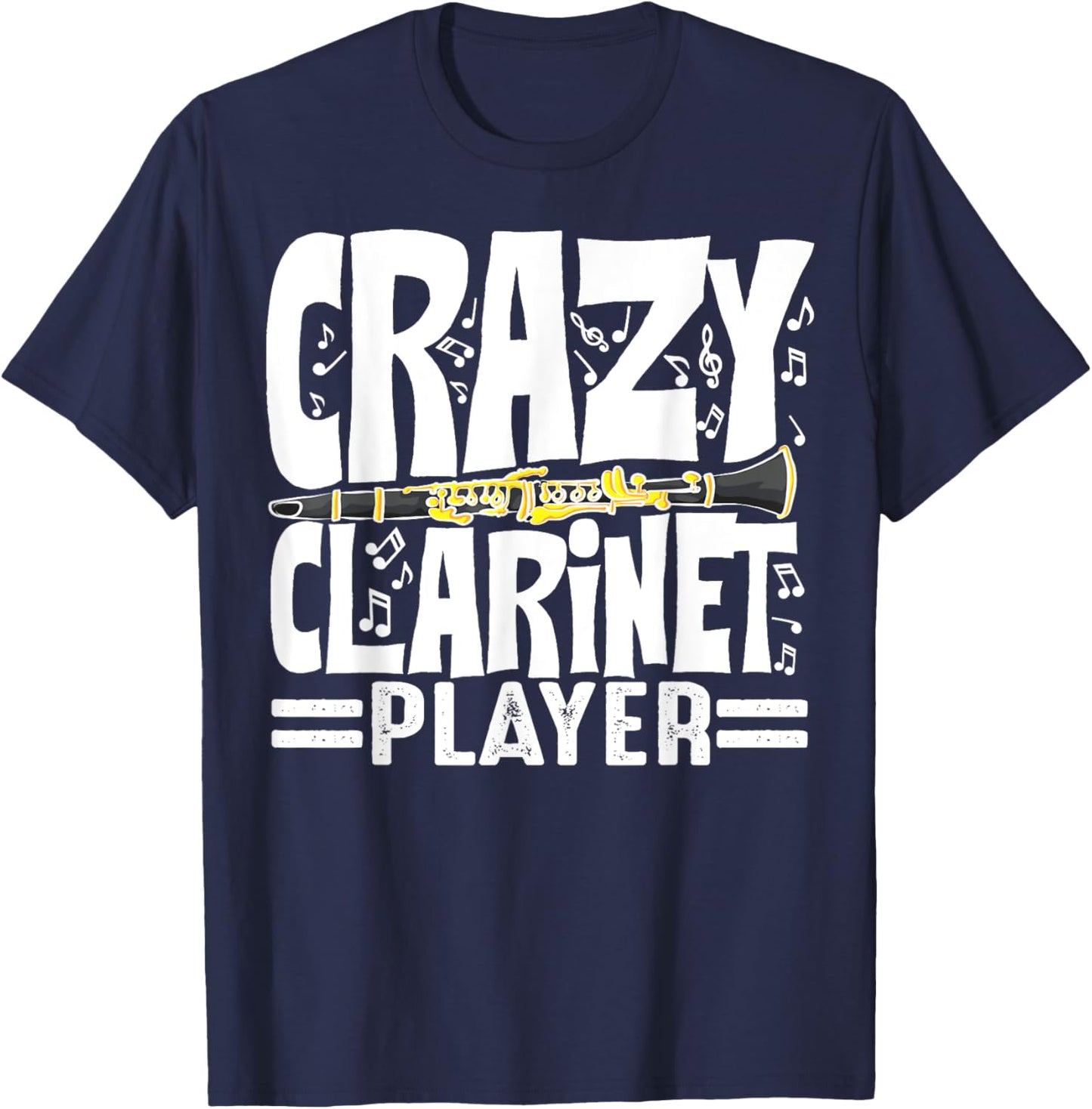 Funny Clarinet Player Art Women Clarinetist Clarinet T-Shirt - T-Shirt | Navy