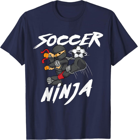 Cool Soccer Art Boys Kid Soccer Lovers Soccer Player T-Shirt - T-Shirt | Navy