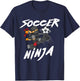 Cool Soccer Art Boys Kid Soccer Lovers Soccer Player T-Shirt - T-Shirt | Navy