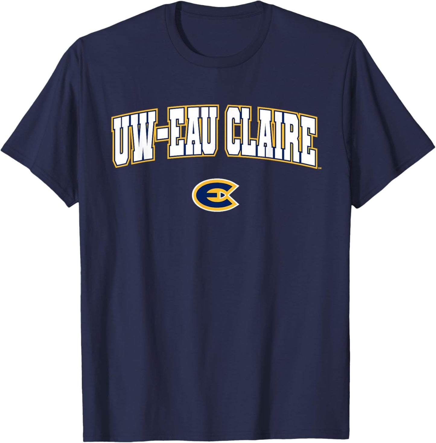 University of Wisconsin-Eau Claire Blugolds Arch Logo T-Shirt - T-Shirt | Navy